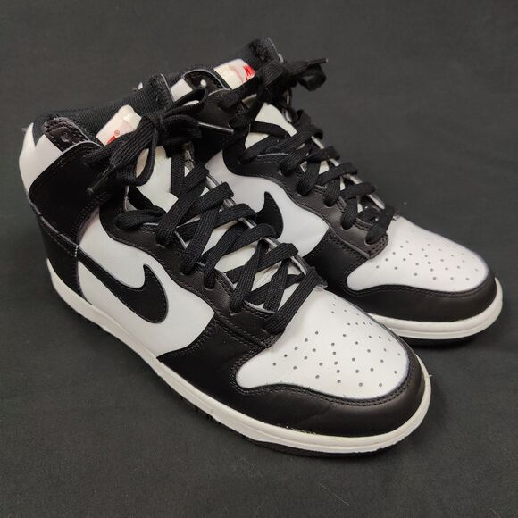 ♡ Nike ♡ Panda Dunk High Sneakers in Black & White - Picture 1 of 8